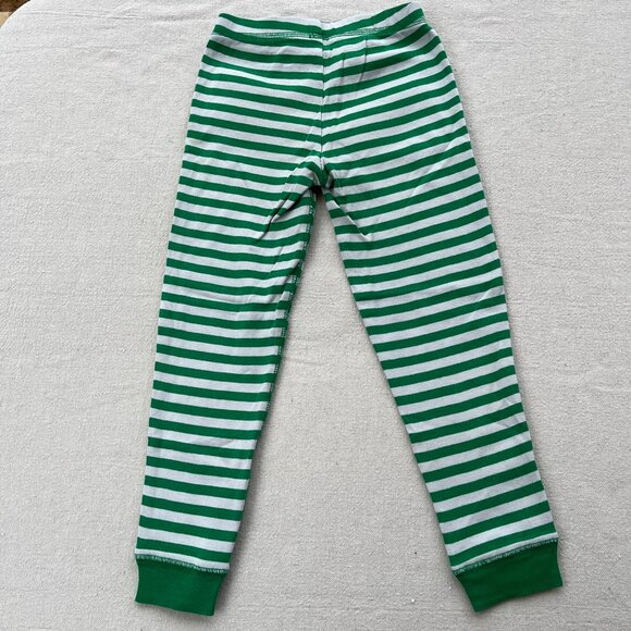 Primary Long-Sleeve PJ Top & Pants, Green & White Stripe, Size 4-5, PLAY - Picture 10 of 10